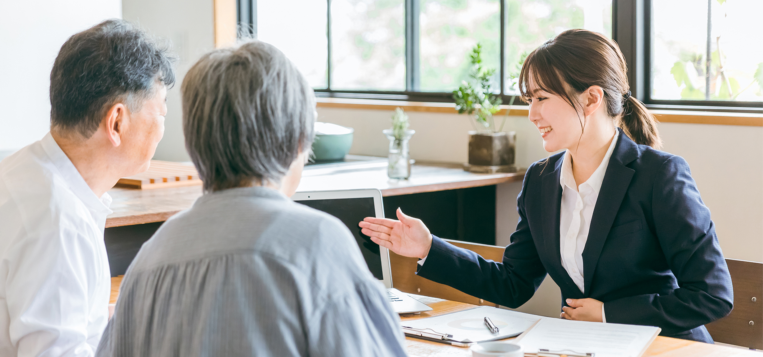 介護や生活相談を行うカウンセリングの様子